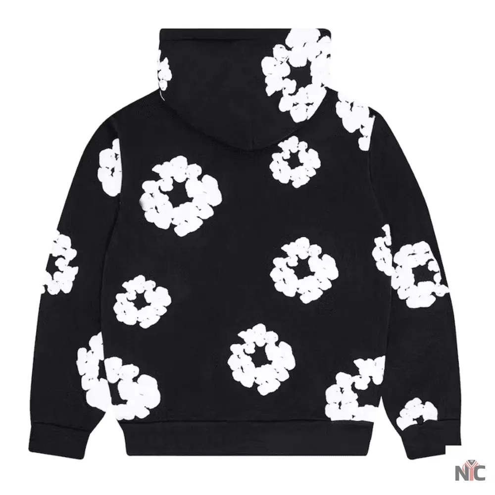 Denim Tears The Cottonwreath Black Sweatshirt - NYC Jackets