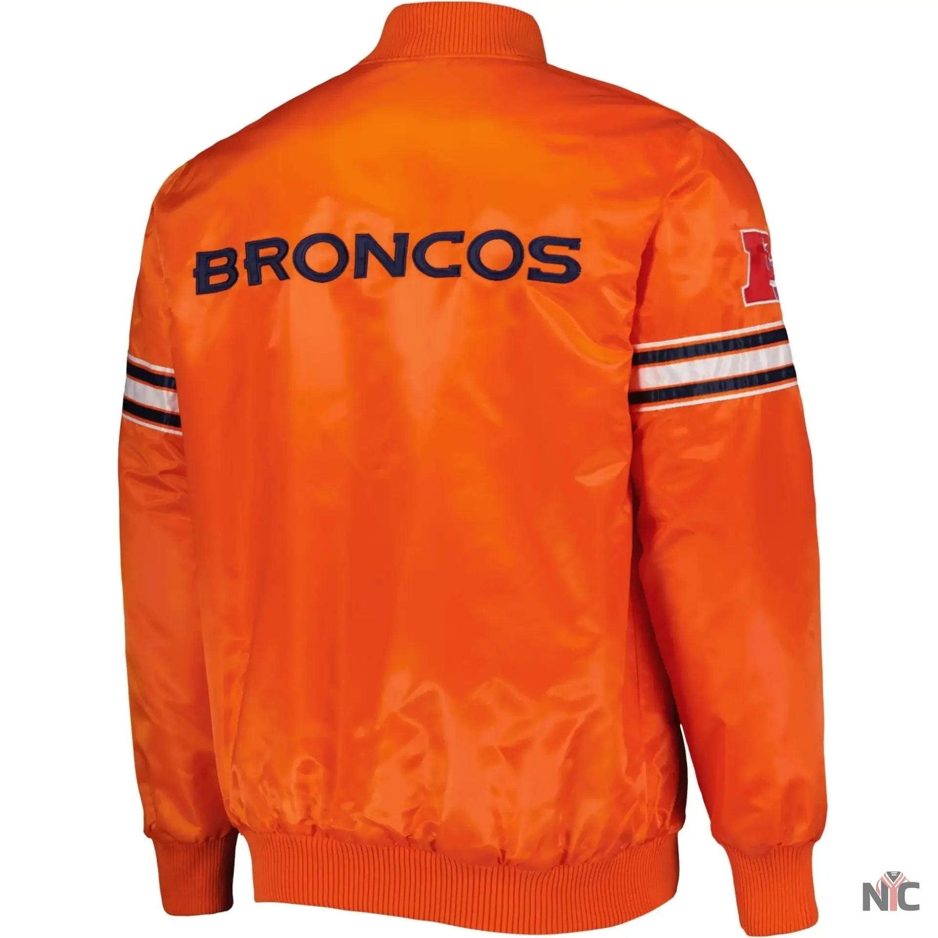 Denver Broncos Football Team Players Orange Varsity Jacket NYC Jackets