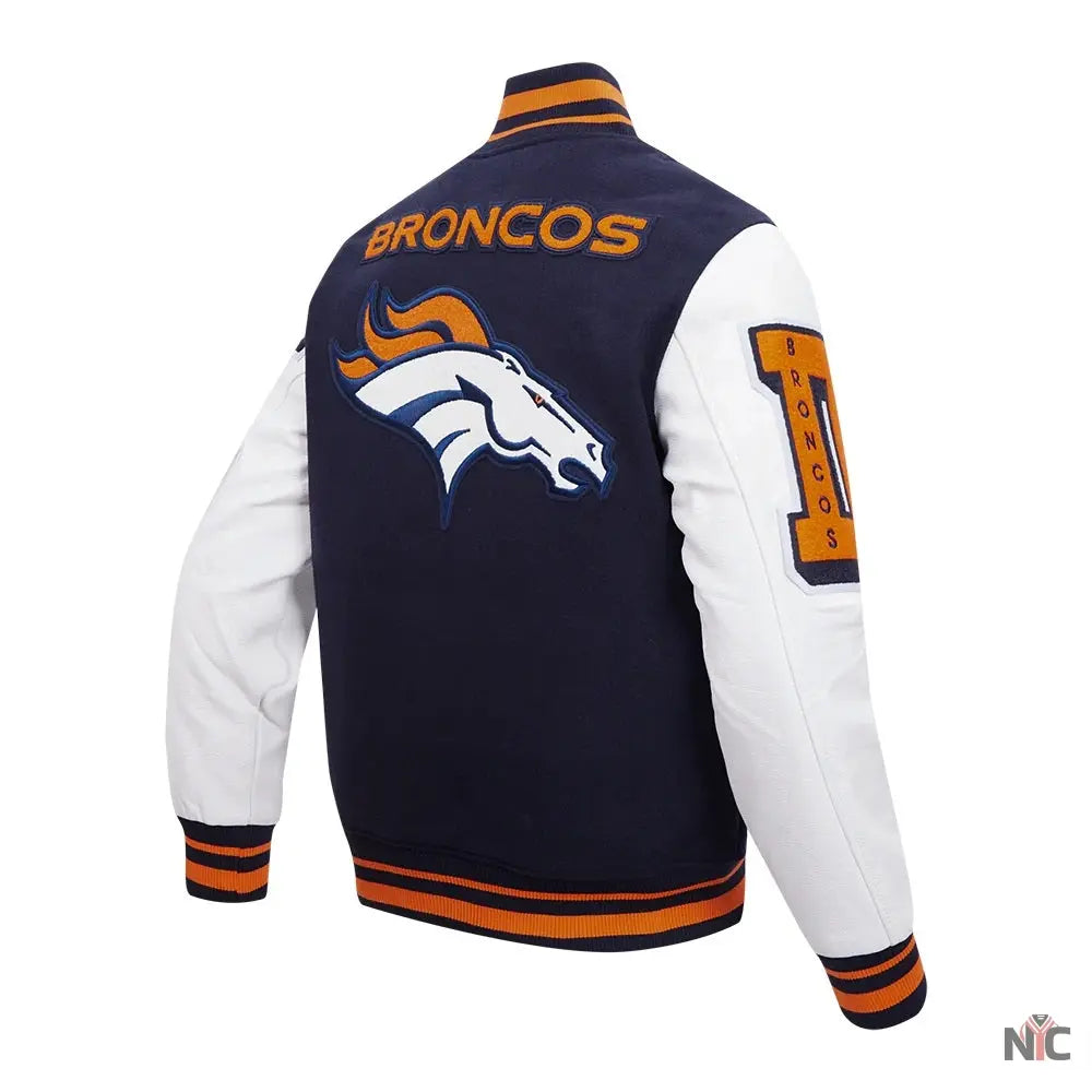 Denver Broncos Mashup Varsity Jacket NYC Jackets