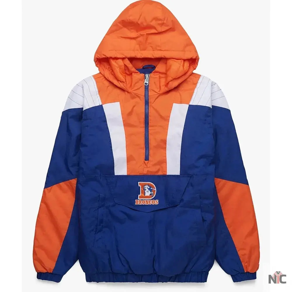 Denver Broncos Pullover Jacket NYC Jackets