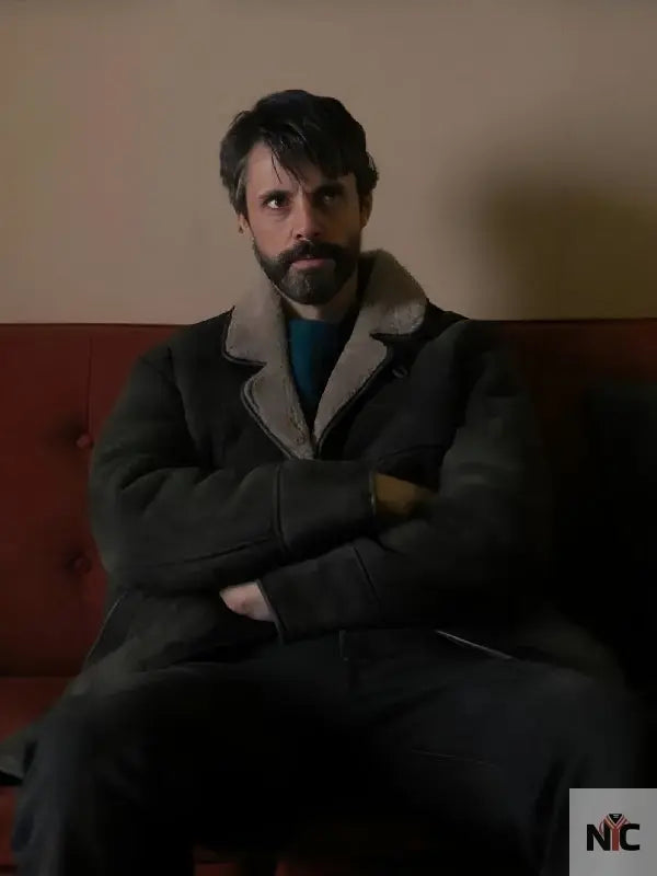 Dept. Q 2025 Matthew Goode Suede Coat NYC Jackets