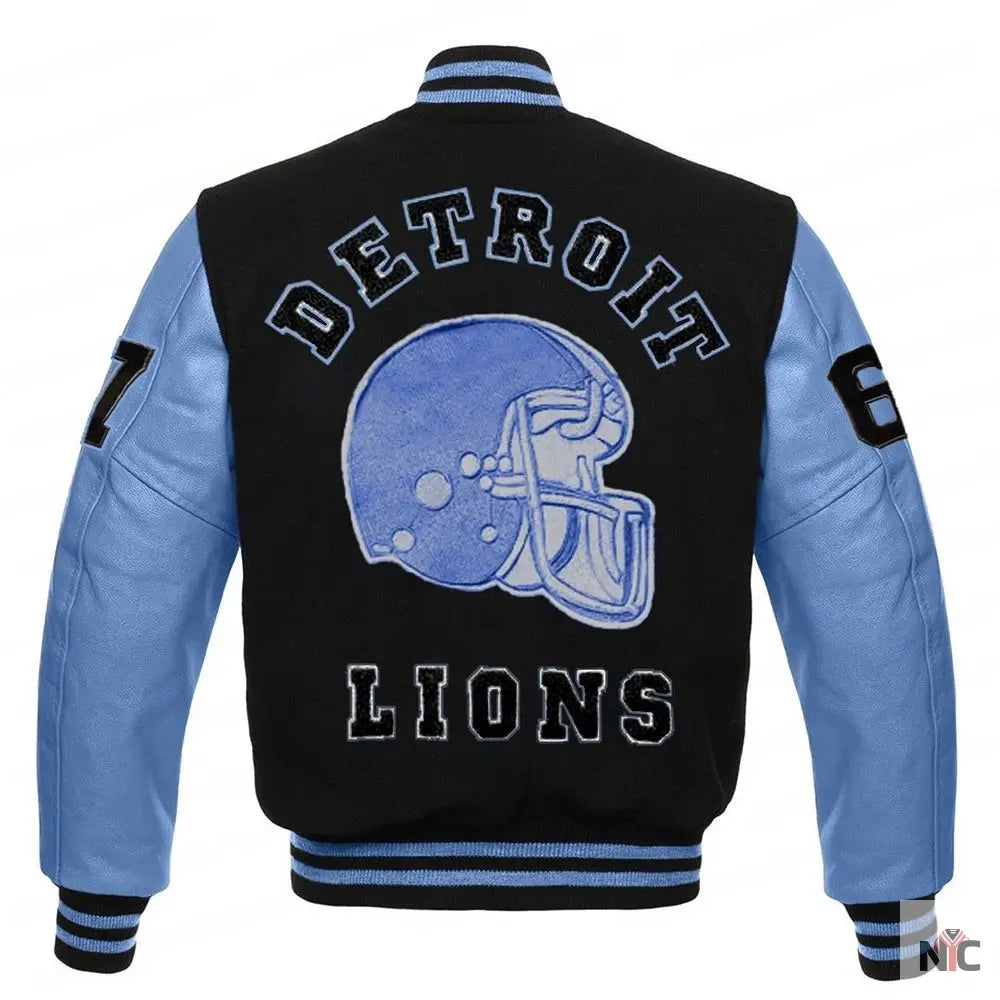 Detroit Lions Eddie Brock Venom 2 Varsity Jacket NYC Jackets