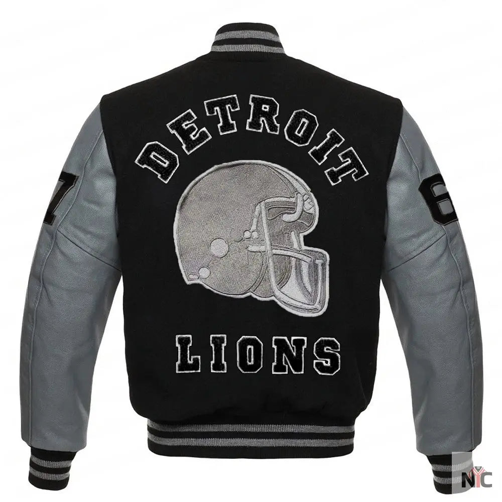 Detroit Lions Eddie Brock Venom 2 Varsity Jacket NYC Jackets