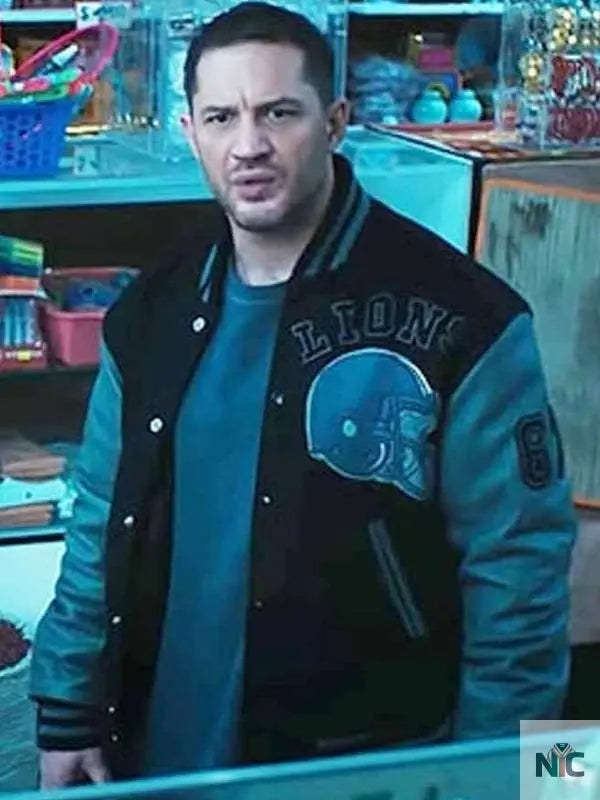 Detroit Lions Eddie Brock Venom 2 Varsity Jacket NYC Jackets