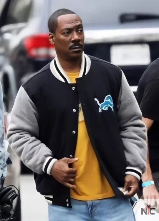 Detroit Lions Eddie Murphy Beverly Hills Cop 4 Jacket NYC Jackets