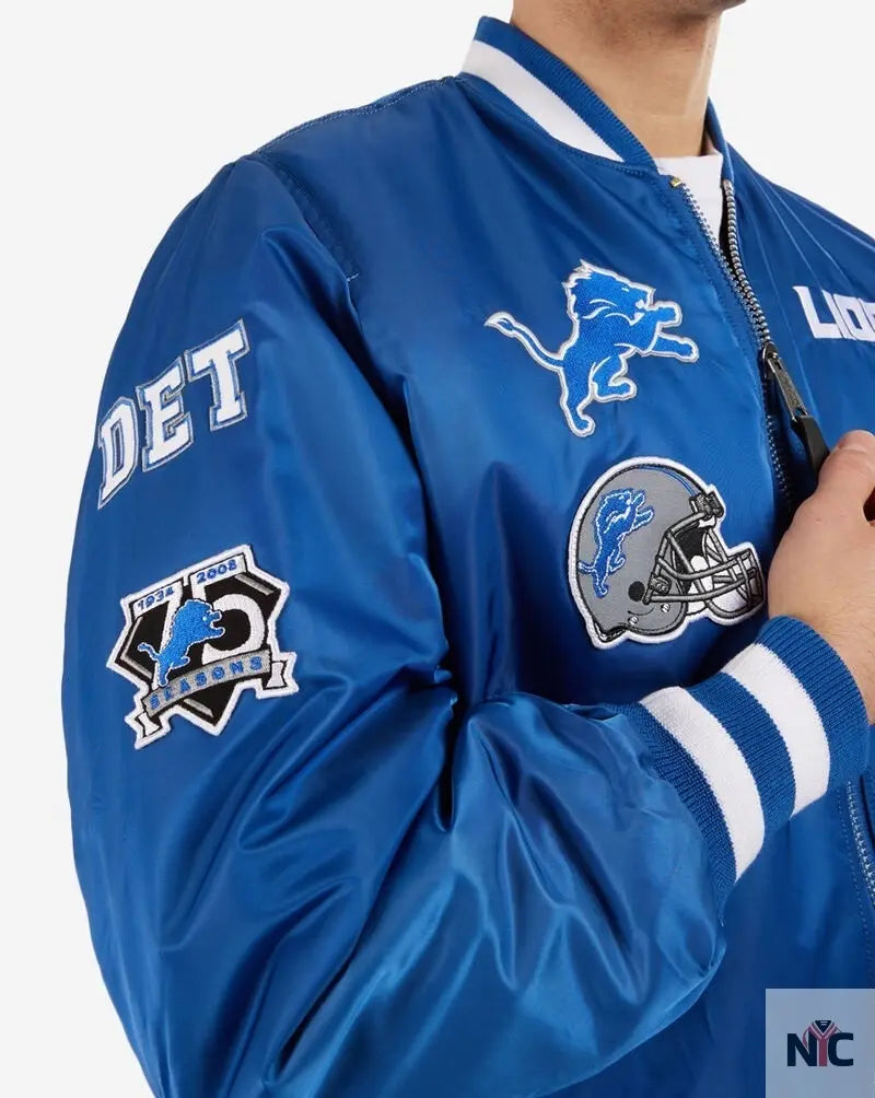 Detroit Lions Ma-1 Bomber Jacket NYC Jackets