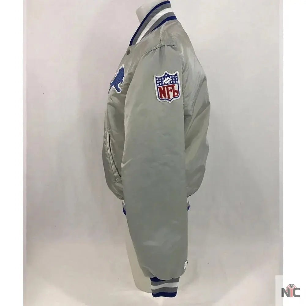 Detroit Lions Satin Jacket NYC Jackets