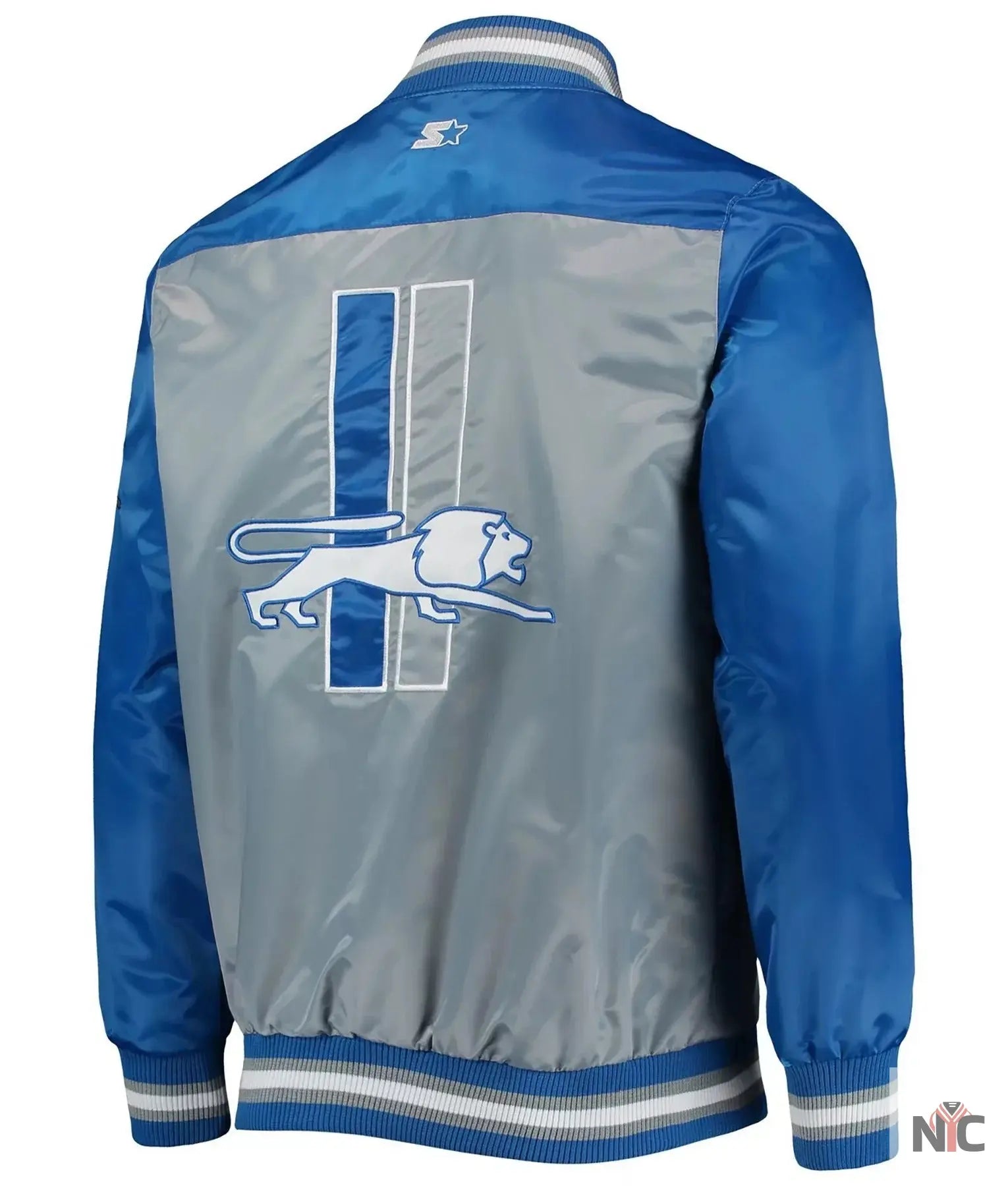 Detroit Lions The Tradition II Satin Jacket NYC Jackets