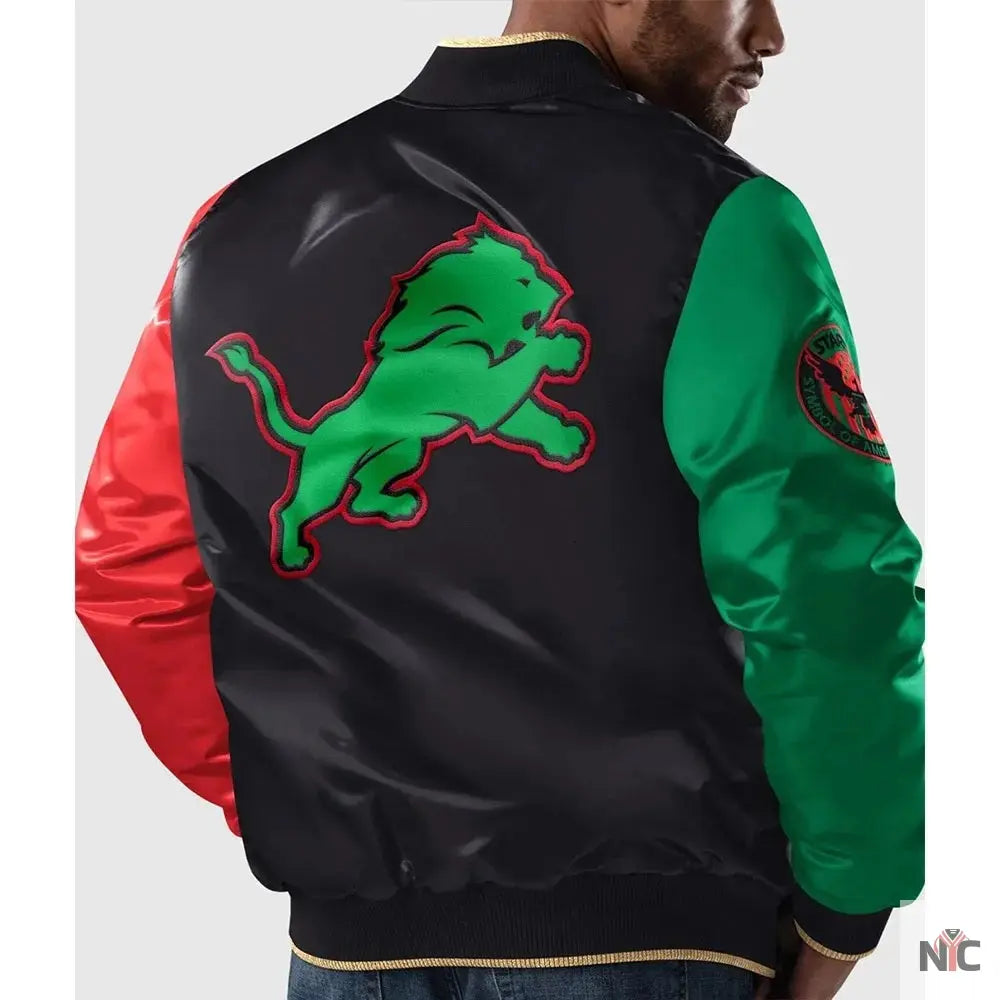 Detroit Lions Ty Mopkins Black History Month Jacket NYC Jackets