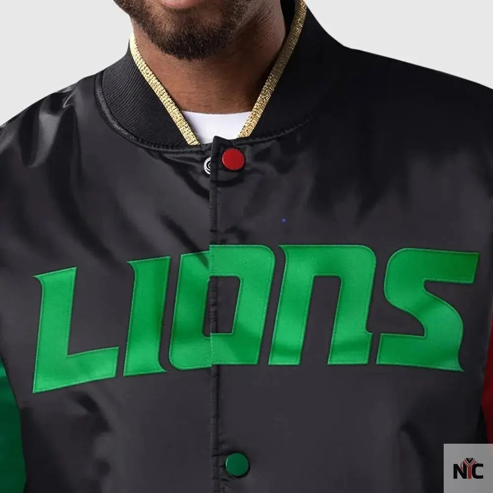 Detroit Lions Ty Mopkins Black History Month Jacket NYC Jackets