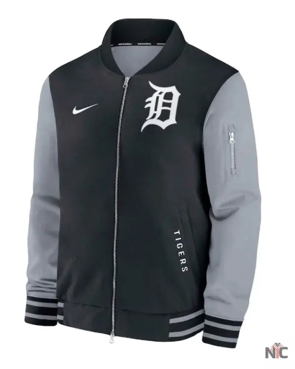 Detroit Tigers Dugout Bomber Jacket NYC Jackets