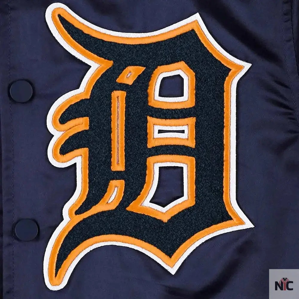 Detroit Tigers Mash Up Satin Jacket NYC Jackets