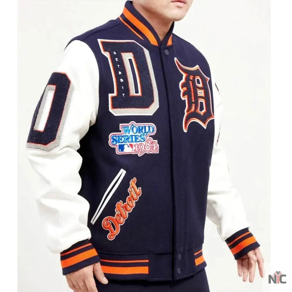 Detroit Tigers Mash Up Varsity Jacket NYC Jackets