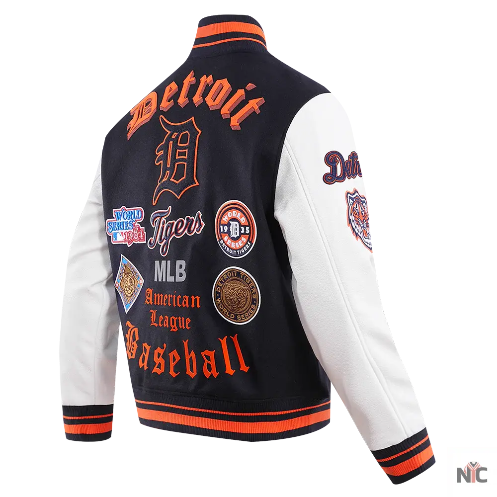 Detroit Tigers Old English Varsity Jacket NYC Jackets