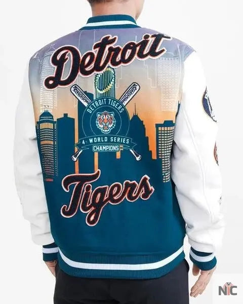 Detroit Tigers Remix Varsity Jacket NYC Jackets