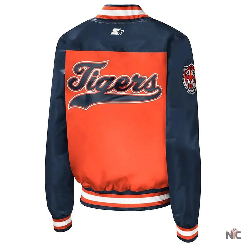 Detroit Tigers The Legend Satin Jacket NYC Jackets