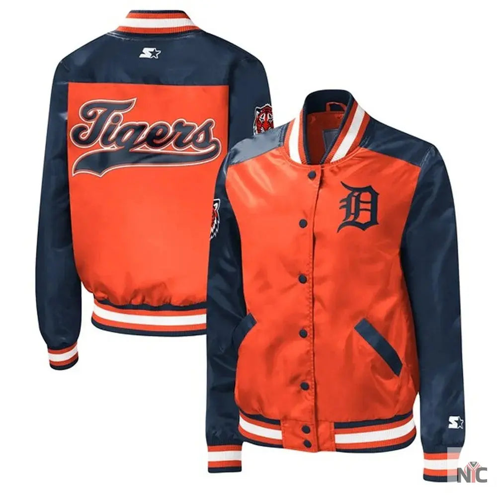 Detroit Tigers The Legend Satin Jacket NYC Jackets