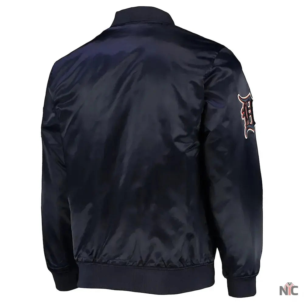 Detroit Tigers Wordmark Satin Jacket NYC Jackets