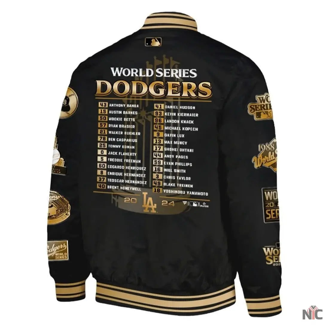 Dodgers 2024 World Series Champions Limited Edition Jacket NYC Jackets