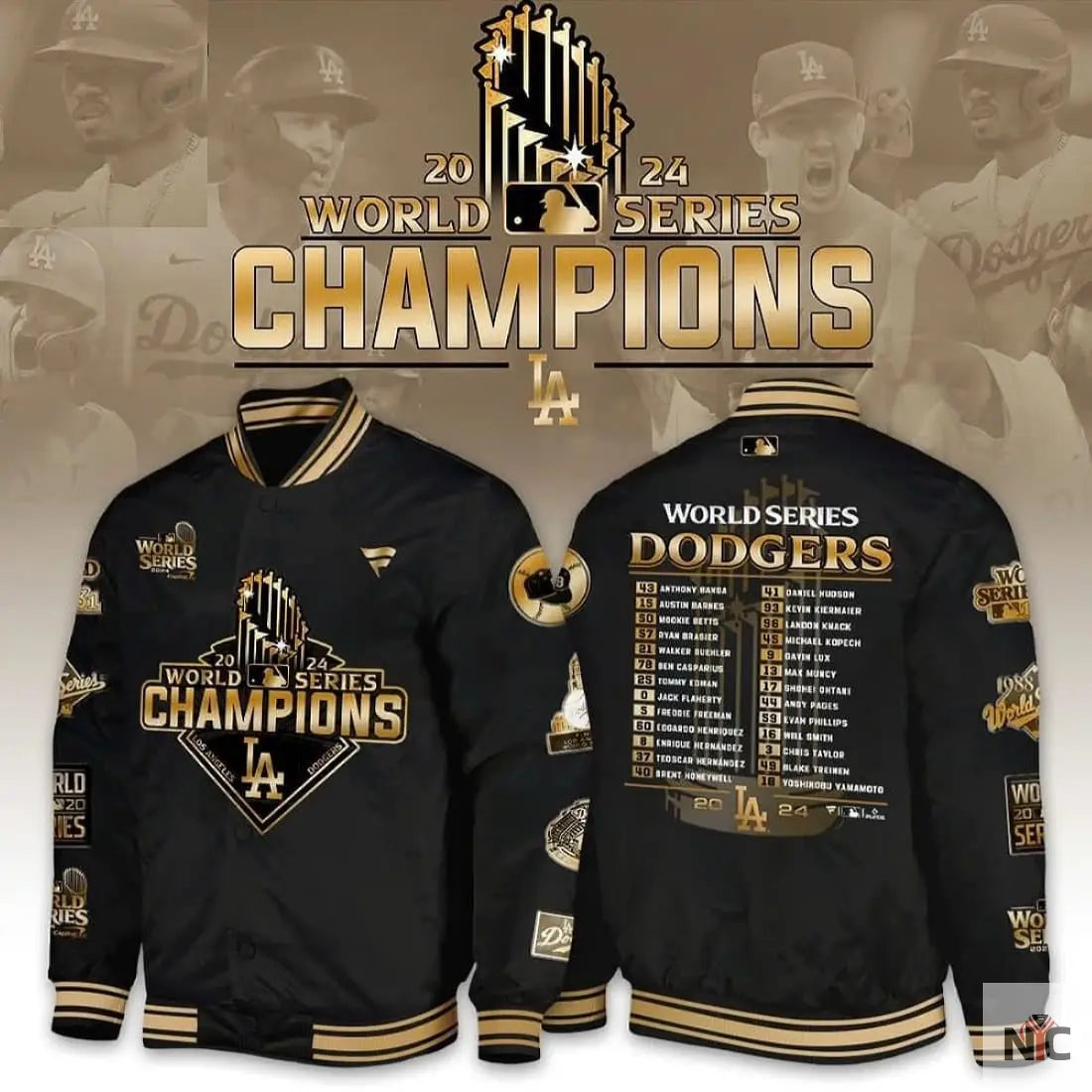 Dodgers 2024 World Series Champions Limited Edition Jacket NYC Jackets