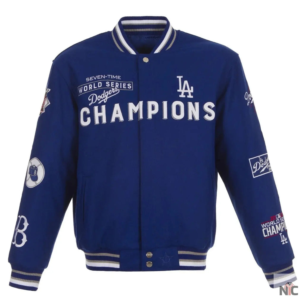 Dodgers Authentic Jh Design Championship Varsity Jacket NYC Jackets