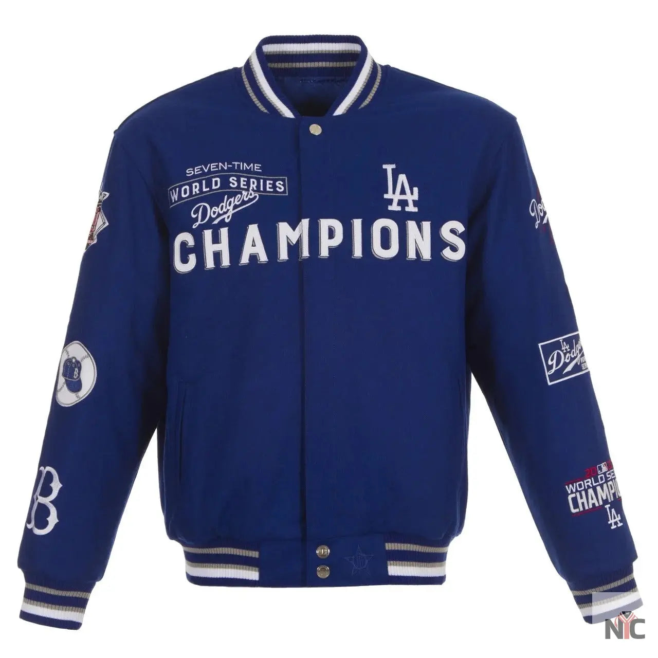 Dodgers Authentic Jh Design Championship Varsity Jacket NYC Jackets