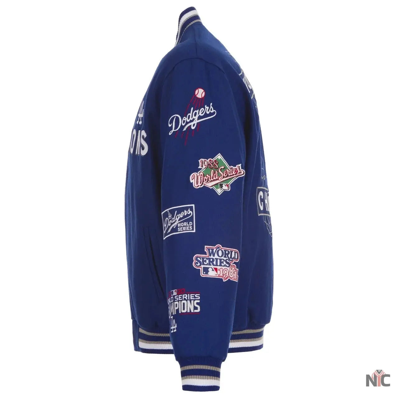 Dodgers Authentic Jh Design Championship Varsity Jacket NYC Jackets