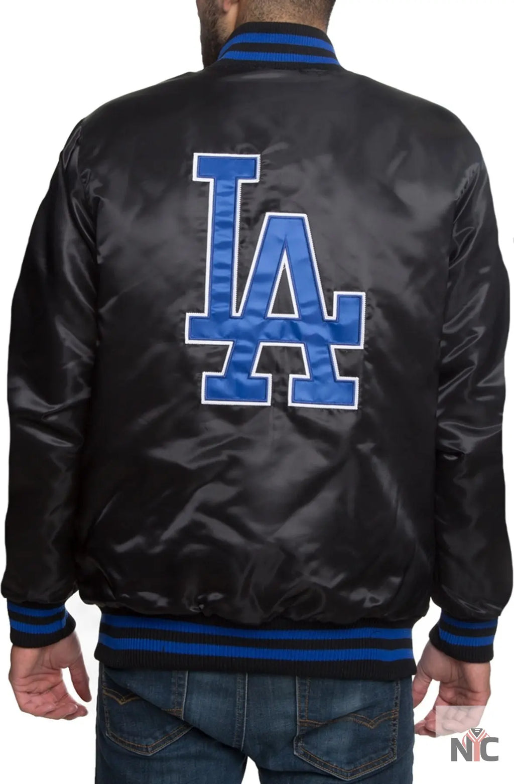 Dodgers Black Satin Jacket NYC Jackets