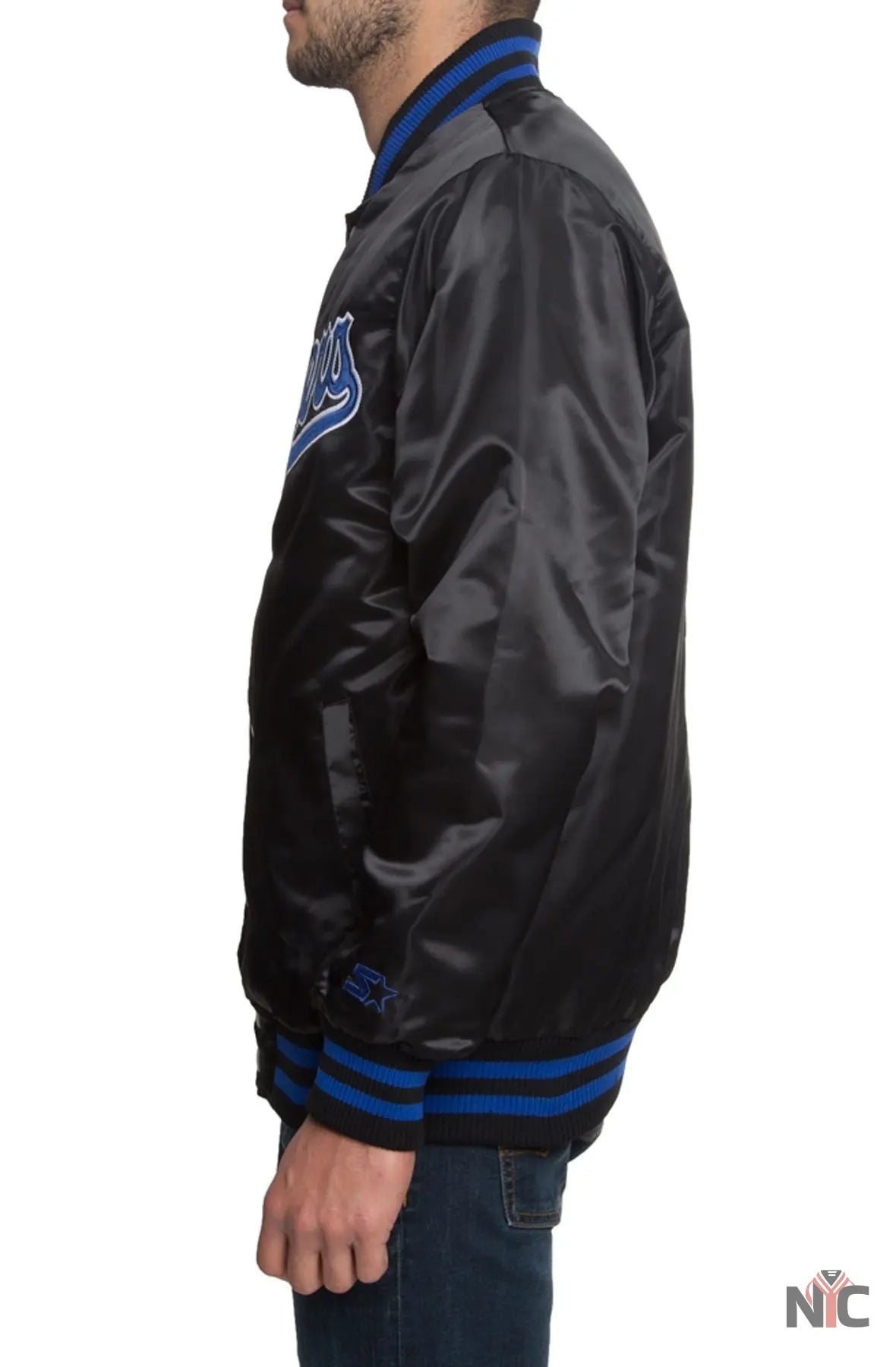 Dodgers Black Satin Jacket NYC Jackets