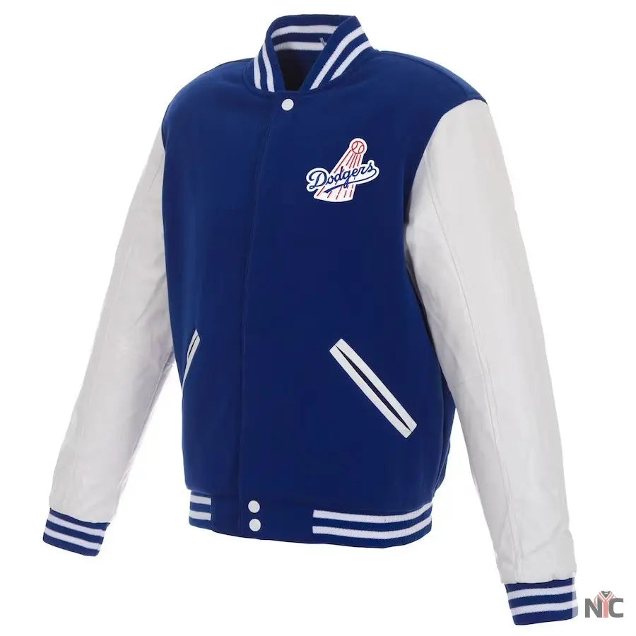 Dodgers Jh Design Full-snap Wool Varsity Jacket NYC Jackets