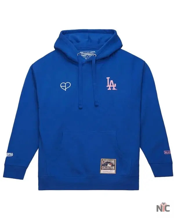 Dodgers Mitchell Ness X Blackpink Hoodie NYC Jackets