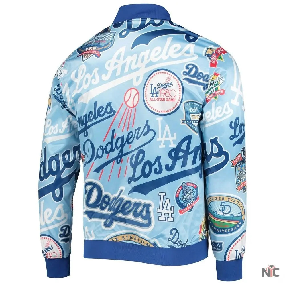 Dodgers Pro Standard Royal Allover Varsity Jacket NYC Jackets