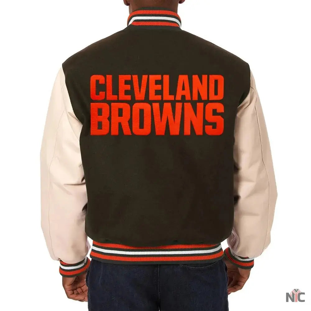 Domestic Cleveland Browns Varsity Jacket NYC Jackets