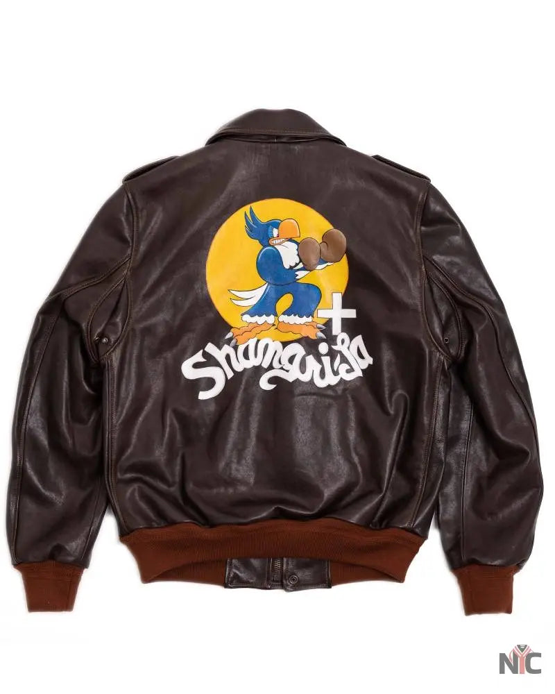 “Don Gentile” A-2 Hand Painted Testa di Moro Flight Jacket NYC Jackets