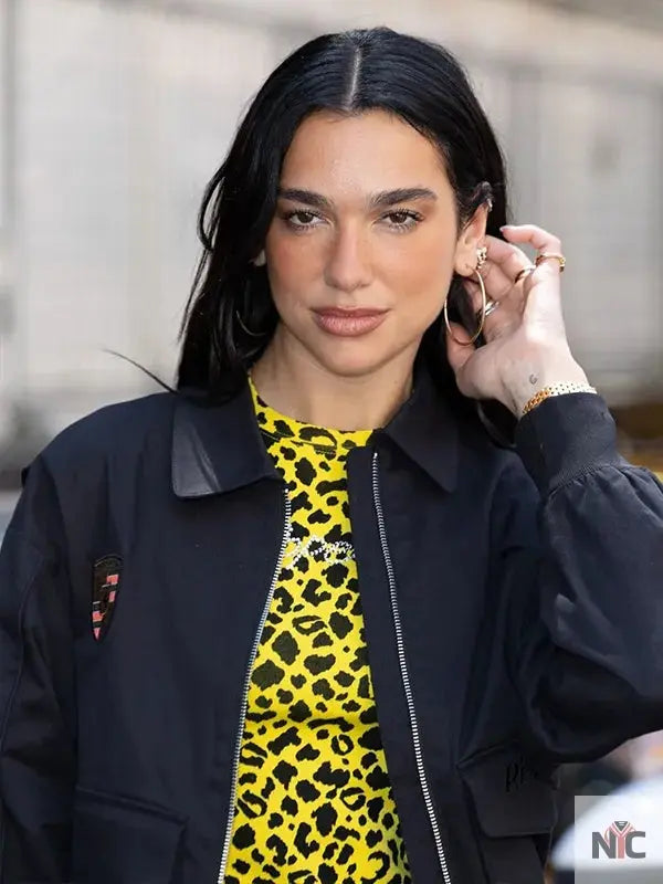 Dua Lipa Monaco Grand Prix Bomber Jacket NYC Jackets