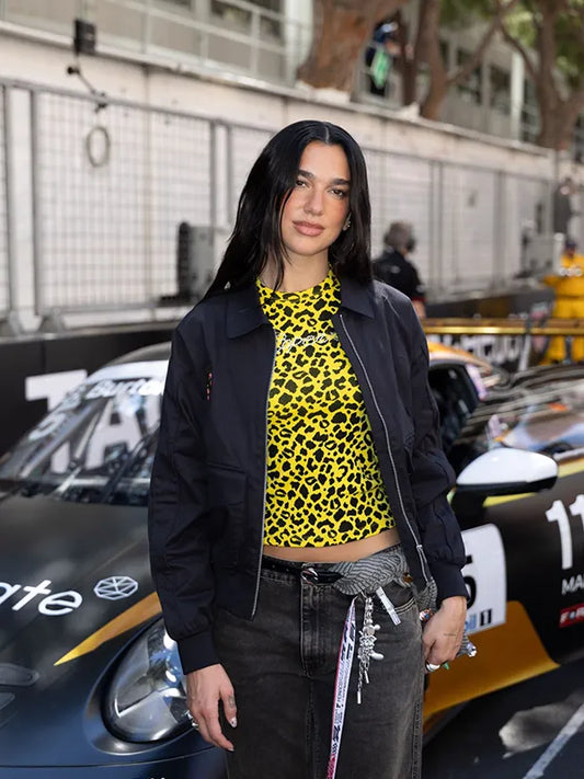 Dua Lipa Monaco Grand Prix Bomber Jacket