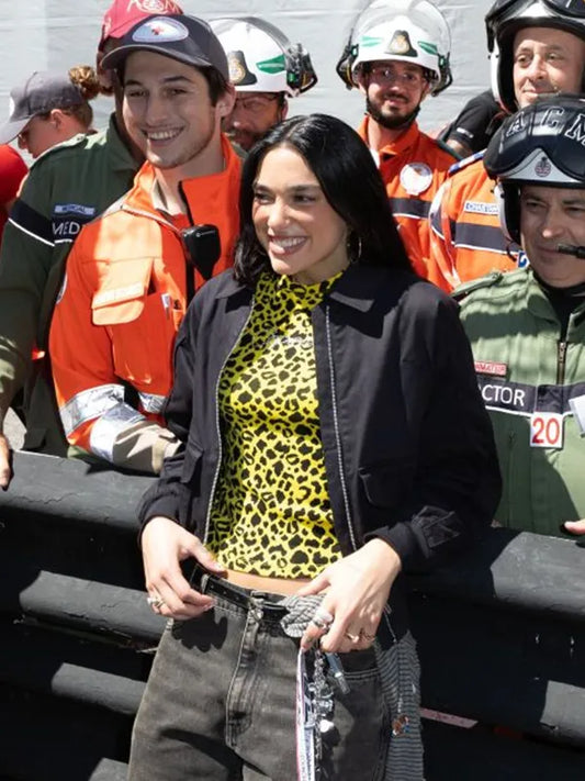 Dua Lipa Monaco Grand Prix Bomber Jacket