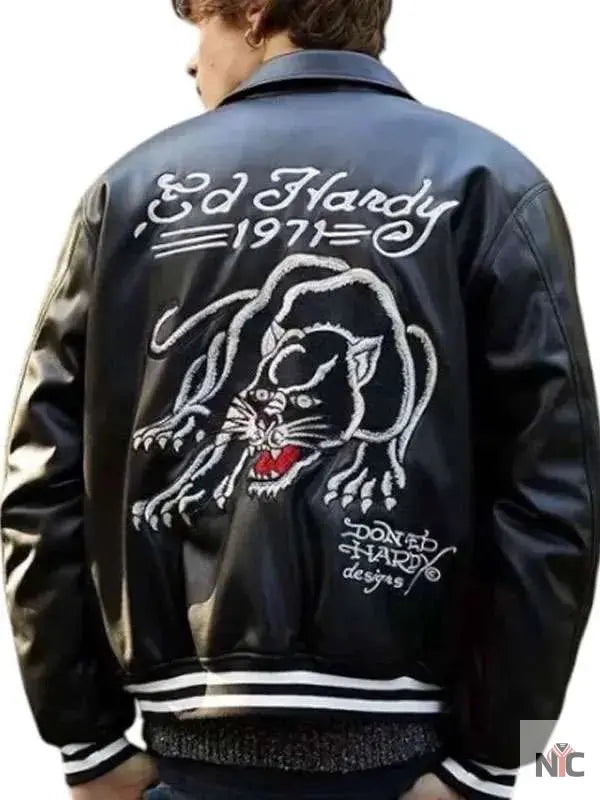 Ed Hardy Leather Jacket NYC Jackets