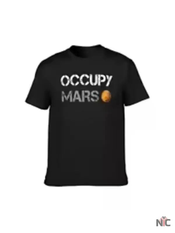 Elon Musk Occupy Mars Black T-Shirt NYC Jackets