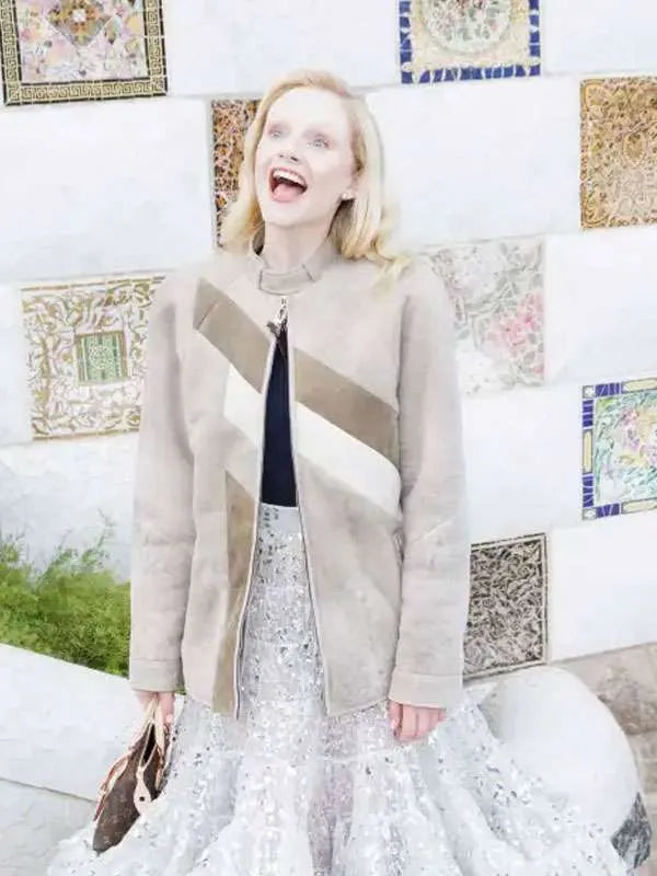 Emma Laird Suede Leather Jacket NYC Jackets