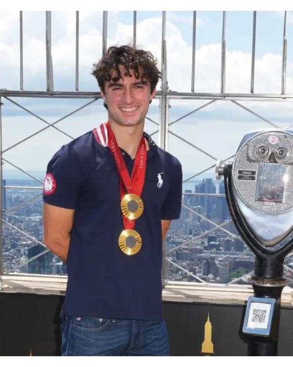 Ezra Frech Empire State Building Polo T-Shirt NYC Jackets