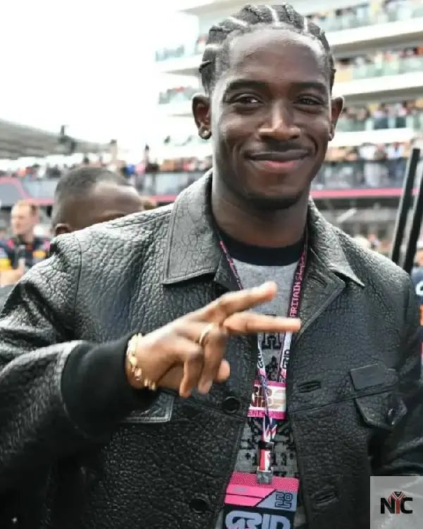 F1 Movie Damson Idris Black Leather Jacket NYC Jackets