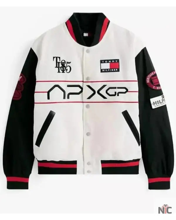 F1 Movie Damson Idris x APXGP Racing Varsity Jacket NYC Jackets
