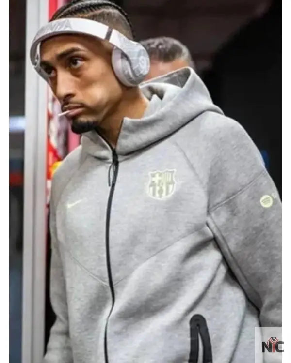 FC Barcelona Tech Fleece Hoodie NYC Jackets