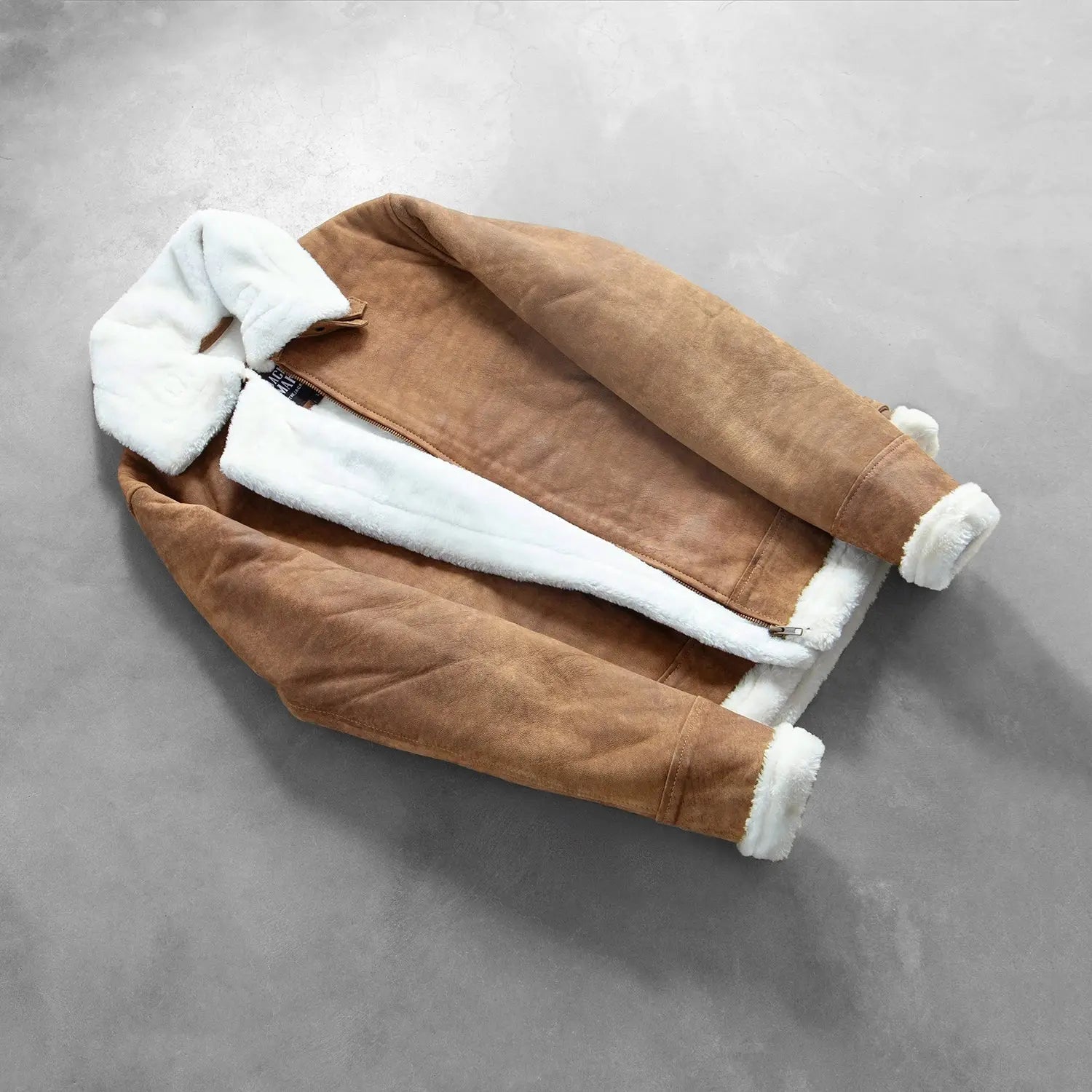 Francis B-3 Distressed Brown Leather Bomber Jacket NYC Jackets