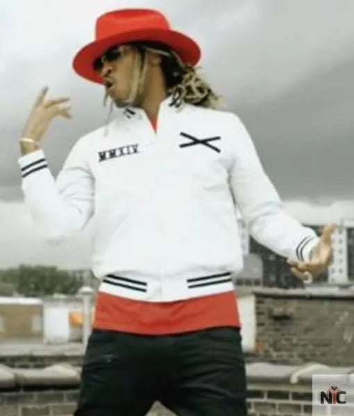 Future XO Varsity White Jacket NYC Jackets