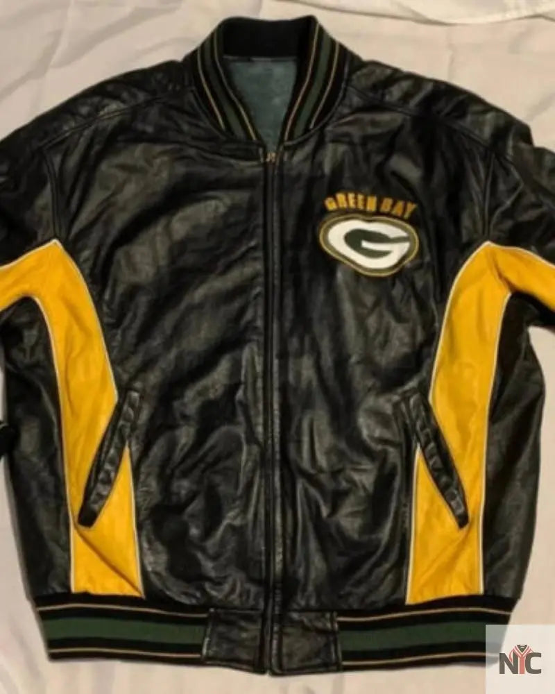 G-III Carl Banks Green Bay Packers Leather Jacket NYC Jackets