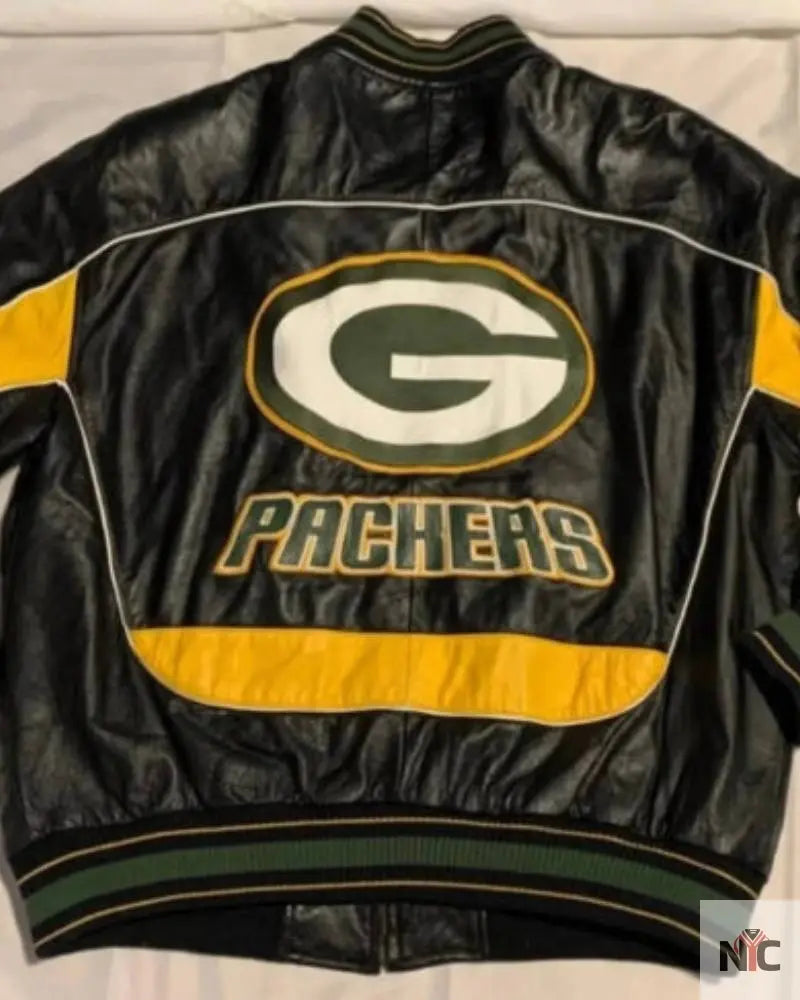 G-III Carl Banks Green Bay Packers Leather Jacket NYC Jackets