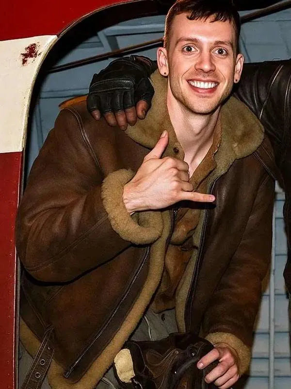 George Somner Afterburn 2025 Brown Leather Jacket NYC Jackets