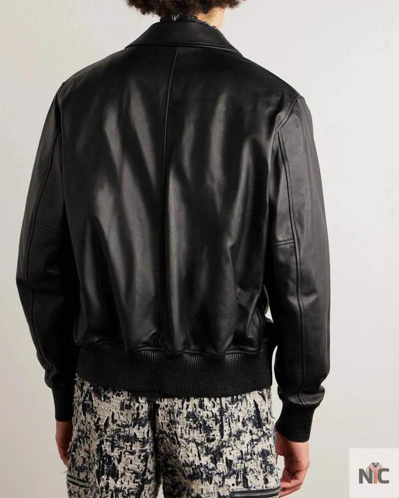 Givenchy Logo-embellished Studded Leather Jacket For Men NYC Jackets